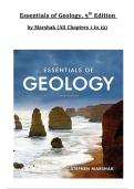 Essentials of Geology 5th Edition &lpar;2026&rpar; &ndash; Marshak &ndash; Solution Manual PDF