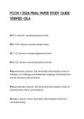 FCCN 1 2026 FINAL PAPER STUDY GUIDE VERIFIED Q&A