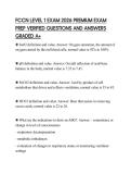 FCCN LEVEL 1 EXAM 2026 PREMIUM EXAM PREP VERIFIED QUESTIONS AND ANSWERS GRADED A&plus;