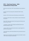 FPCC &ndash; Final Exam Review &ndash; 2026 &ndash; Comprehensive Study Guide