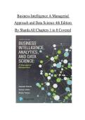 Business Intelligence&comma; Analytics&comma; and Data Science&colon; A Managerial Perspective 4th Edition &lpar;2026&rpar; &ndash; Sharda &ndash; Test Bank PDF