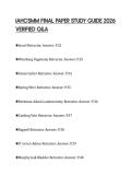 IAHCSMM FINAL PAPER STUDY GUIDE 2026 VERIFIED Q&A