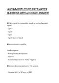 IAHCSMM 2026 STUDY SHEET MASTER QUESTIONS WITH ACCURATE ANSWERS