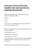 IAHSS BASIC OFFICER CERTIFICATION EXAMPREP STUDY GUIDE 2026 PRACTICE QUESTIONS AND SOLUTIONS