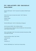 FP-C &ndash; Safety and CAMTS &ndash; 2026 &ndash; Study Guide and Review Material