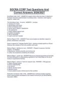 SOCRA CCRP Test Questions And Correct Answers 2026&sol;2027