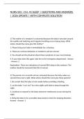NURS-502 &vert; CH&period; 45 SLEEP &vert; QUESTIONS AND ANSWERS &vert; 2026 UPDATE &vert; WITH COMPLETE SOLUTION