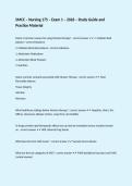 SMCC &ndash; Nursing 175 &ndash; Exam 1 &ndash; 2026 &ndash; Study Guide and Practice Material