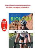 Test Bank &ndash; Biology of Humans&colon; Concepts&comma; Applications&comma; and Issues&comma; 6th Edition by Goodenough &lpar;All 24 Chapters&rpar;&vert; Questions with Correct Answers &vert; Instant PDF Download