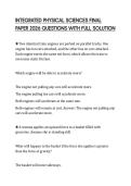 INTEGRATED PHYSICAL SCIENCES FINAL PAPER 2026 QUESTIONS WITH FULL SOLUTION