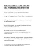 INTRODUCTION TO IT EXAMS EXAM PREP 2026 PRACTICE SOLUTION STUDY GUIDE