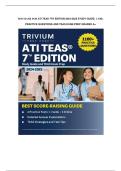 Test bank for ATI TEAS 7th Edition 2024-2025 Study Guide 1&comma;100&plus; Practice Questions and TEAS Exam Prep graded A&plus;
