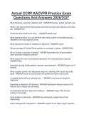 Actual CCRP AACVPR Practice Exam Questions And Answers 2026&sol;2027