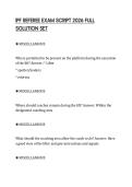 IPF REFEREE EXAM SCRIPT 2026 FULL SOLUTION SET
