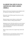 ISA ARBORIST FINAL PAPER 191 2026 FULL QUESTIONS AND CORRECT ANSWERS GRADED A&plus;
