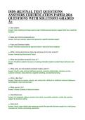 ISDS 402 FINAL TEST QUESTIONS ANSWERS CERTIFICATION PAPER 2026 QUESTIONS WITH SOLUTIONS GRADED A&plus;