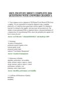 ISEN 350 STUDY SHEET COMPLETE 2026 QUESTIONS WITH ANSWERS GRADED A