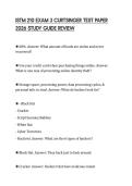 ISTM 210 EXAM 3 CURTSINGER TEST PAPER 2026 STUDY GUIDE REVIEW