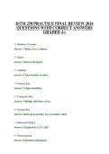 ISTM 250 PRACTICE FINAL REVIEW 2026 QUESTIONS WITH CORRECT ANSWERS GRADED A&plus;