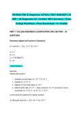 TSI Math CRC & Diagnostic ACTUAL TEST 2026&sol;2027 &vert; 20 CRC &plus; 48 Diagnostic Q's &vert; Verified 100&percnt; Accuracy &vert; Texas College Readiness &vert; Pass Guaranteed - A&plus; Graded