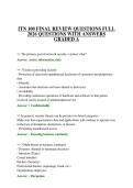 ITN 100 FINAL REVIEW QUESTIONS FULL 2026 QUESTIONS WITH ANSWERS GRADED A