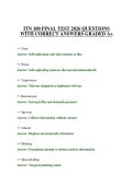 ITN 100 FINAL TEST 2026 QUESTIONS WITH CORRECT ANSWERS GRADED A&plus;