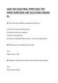 JAMF 200 EXAM FINAL PAPER 2026 TEST PAPER QUESTIONS AND SOLUTIONS GRADED A&plus;