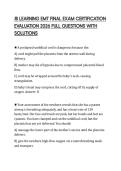 JB LEARNING EMT FINAL EXAM CERTIFICATION EVALUATION 2026 FULL QUESTIONS WITH SOLUTIONS