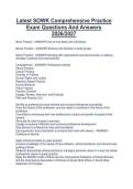 Latest SOWK Comprehensive Practice Exam Questions And Answers 2026&sol;2027
