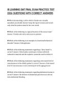 JB LEARNING EMT FINAL EXAM PRACTICE TEST 2026 QUESTIONS WITH CORRECT ANSWERS
