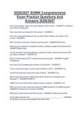 2026&sol;2027 SOWK Comprehensive Exam Practice Questions And Answers 2026&sol;2027
