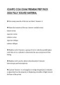 JCAHPO COA EXAM PREMIUM PREP PACK 2026 FULLY SOLVED MATERIAL