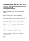 JEPPESEN INSTRUMENT END OF COURSE EXAM A ACTUAL TEST PAPER 2026 QUESTIONS WITH SOLUTIONS GRADED A&plus;