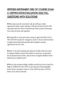 JEPPESEN INSTRUMENT END OF COURSE EXAM A CERTIFICATION EVALUATION 2026 FULL QUESTIONS WITH SOLUTIONS