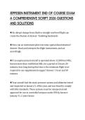 JEPPESEN INSTRUMENT END OF COURSE EXAM A COMPREHENSIVE SCRIPT 2026 QUESTIONS AND SOLUTIONS
