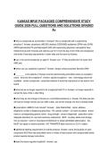KANSAS MPJE PACKAGED COMPREHENSIVE STUDY GUIDE 2026 FULL QUESTIONS AND SOLUTIONS GRADED A&plus;