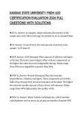 KANSAS STATE UNIVERSITY FNDH 620 CERTIFICATION EVALUATION 2026 FULL QUESTIONS WITH SOLUTIONS
