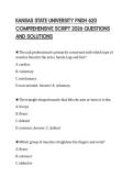 KANSAS STATE UNIVERSITY FNDH 620 COMPREHENSIVE SCRIPT 2026 QUESTIONS AND SOLUTIONS