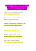 Learners Driving Alberta Questions and Answers &vert; Latest Version &vert; 2025&sol;2026 &vert; Correct & Verified