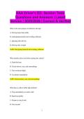 AAA Driver's ED&colon; Section Tests Questions and Answers &vert; Latest Version &vert; 2025&sol;2026 &vert; Correct & Verified