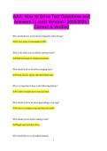AAA&colon; How to Drive Test Questions and Answers &vert; Latest Version &vert; 2025&sol;2026 &vert;  Correct & Verified