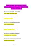 AAA Driving Test Questions and Answers &vert; Latest Version &vert; 2025&sol;2026 &vert;  Correct & Verified