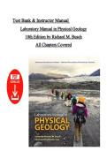 Test Bank & Instructor Manual &ndash; Laboratory Manual in Physical Geology&comma; 10th Edition by Richard M&period; Busch &vert; ALL Chapters Covered &vert; Instant PDF Download