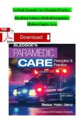 TEST BANK For Paramedic Care&colon; Principles & Practice&comma; 6th Edition Volume 3&colon; Medical Emergencies by Bledsoe&comma; Porter & Cherry &lpar;2025-2026&rpar; &ndash; Verified Complete Chapters 1-13 &vert; 229 Pages &vert; A&plus; Guide