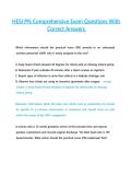 HESI PN Comprehensive Exam Questions With Correct Answers