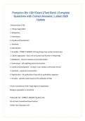 Pomarico Bio 1201 Exam 2 Test Bank &vert; Complete Questions with Correct Answers &vert; Latest 2026 Update