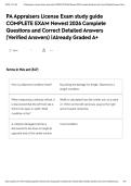 PA Appraisers License Exam study guide COMPLETE EXAM Newest 2026 Complete Questions and Correct Detailed Answers &lpar;Verified Answers&rpar; &vert;Already Graded A&plus;