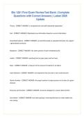 Bio 1201 First Exam Review Test Bank &vert; Complete Questions with Correct Answers &vert; Latest 2026 Update