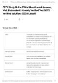CFCI Study Guide EXAM Questions & Answers&comma; Well Elaborated &vert; Already Verified Test &vert;100&percnt; Verified solutions &vert;2026 Latest&excl;&excl;