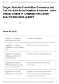Oregon Pesticide Examination&colon; Ornamental and Turf Herbicide Exam Questions & Answers &vert; Latest Already Graded A&plus; &vert;Questions with Correct Answers 2026 latest update&excl;&excl;